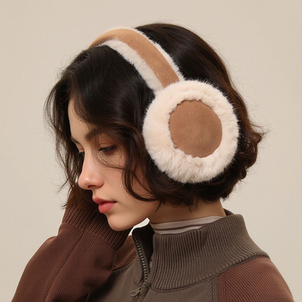 Earmuffs Foldable - Cute Ear Cap Suede Earmuffs Solid