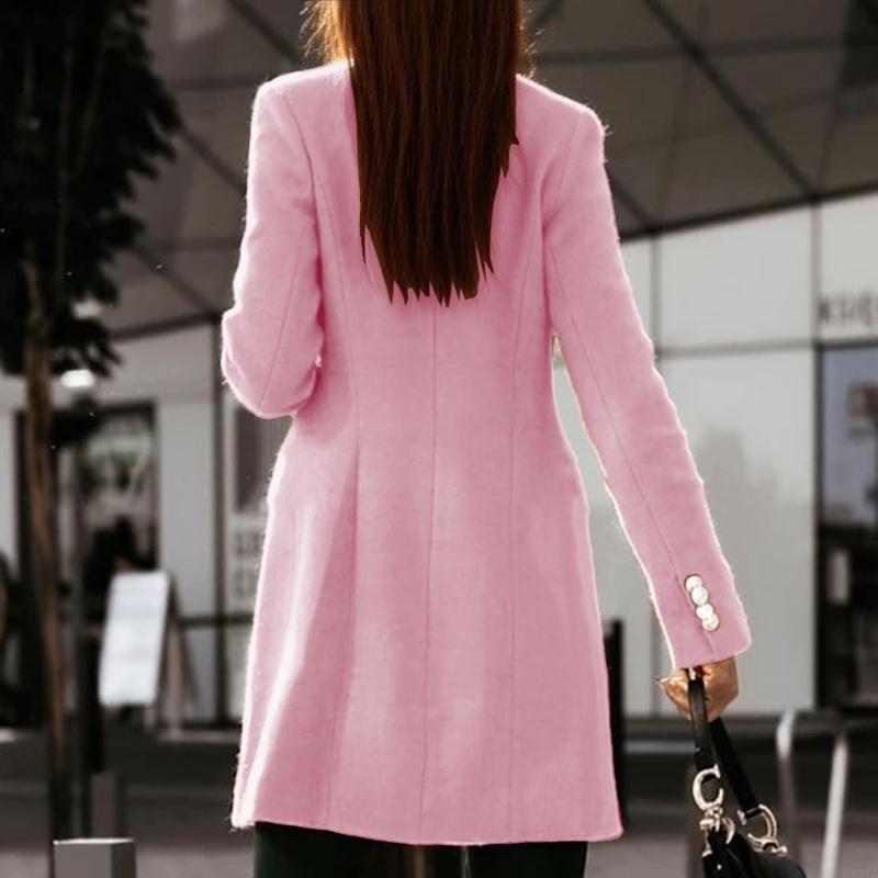 831A Womens Fall Winter Wool C - огляд і ціна Wool Coat Peacoat