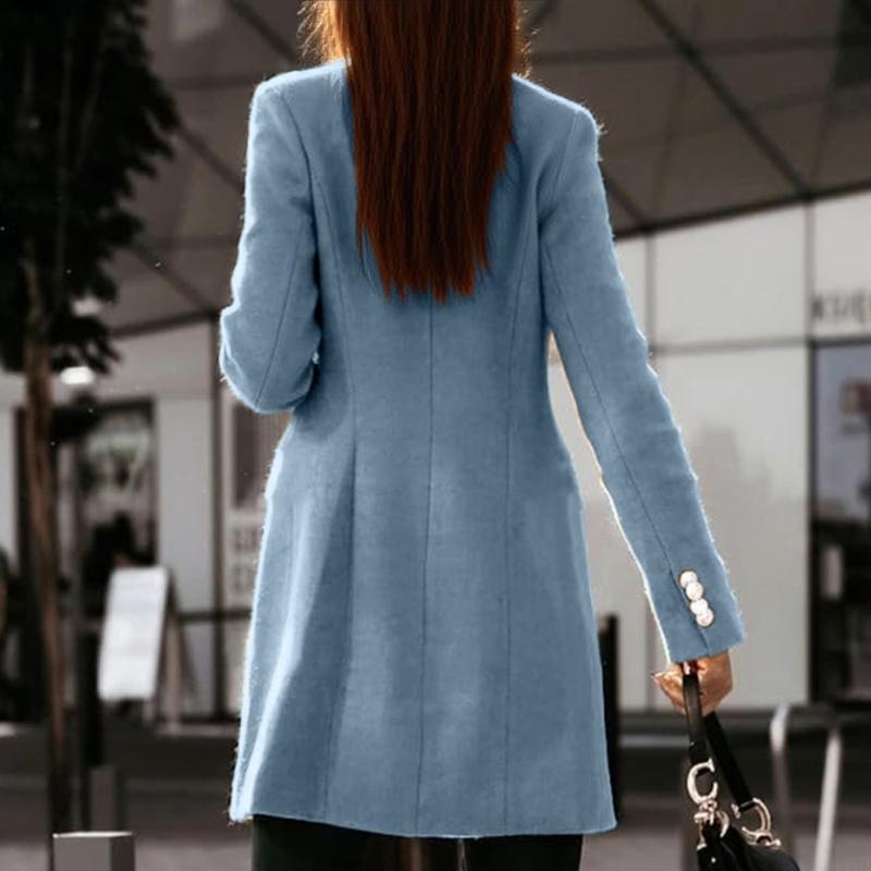831A Womens Fall Winter Wool C - огляд і ціна Wool Coat Peacoat
