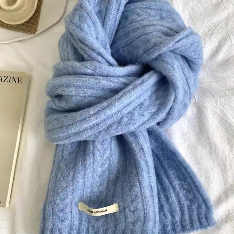 Wool Blended Knitted Scarf Wom - огляд і ціна Wool Scarf Men