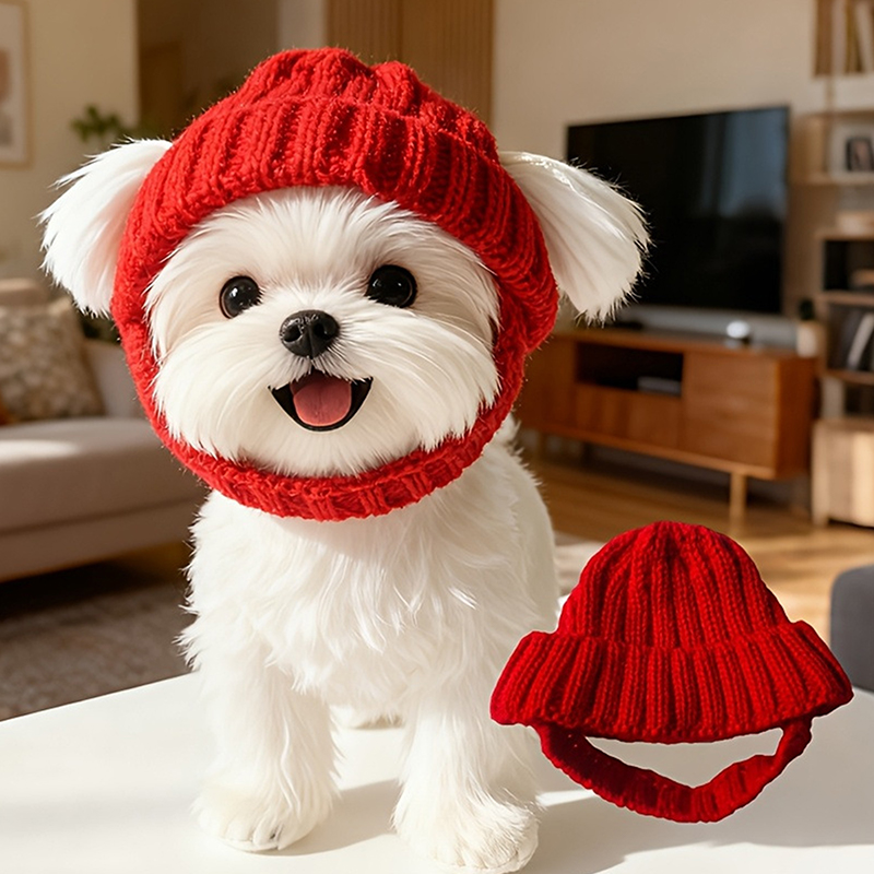 Maltese Dog Beanie Hat Cozy So - огляд і ціна Knit Beanie Hat Warm